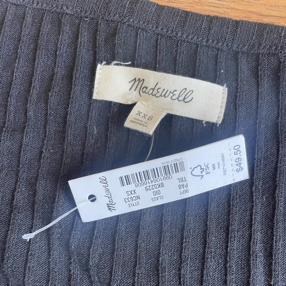 NWT Madewell Scoop Neck Shirt - Picture 2 of 2